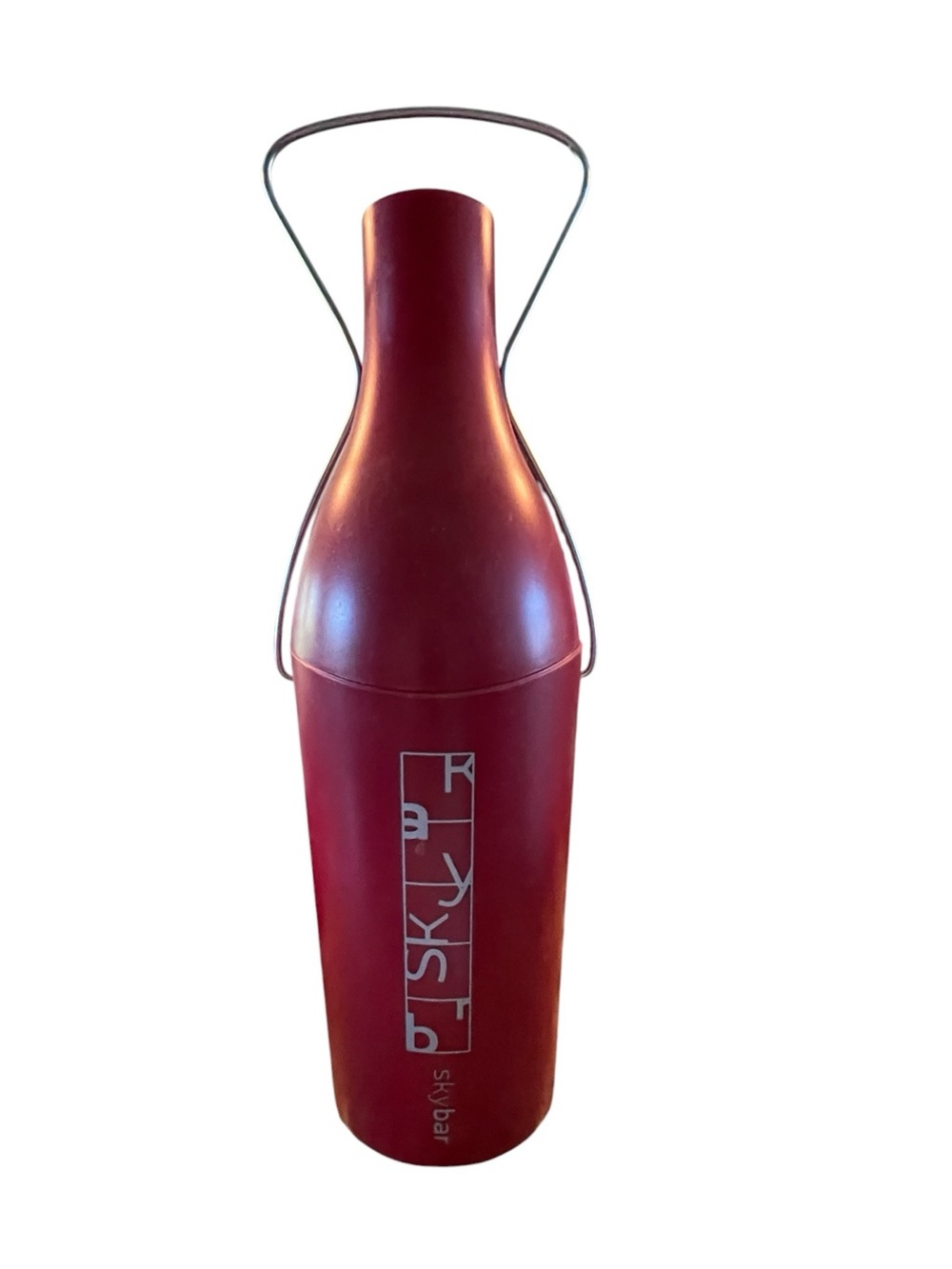 Skybar Wine Traveler On The Go Wine Carrier Insulated Bottle Cooler RED